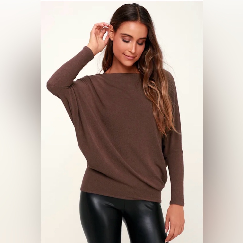 Lulus Dolman Sleeve Sweater Top